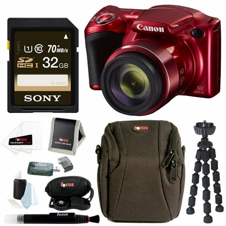 Canon PowerShot SX420 ISDigital Camera w\/ Sony 32GB SD Card \u0026 Advanced Accessory Bundle 
